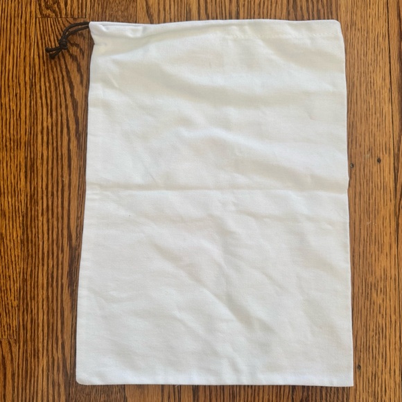 Veronica Beard Natural Cotton Dust Storage Bag Drawstring 16" X 12" Soft White - Picture 2 of 2